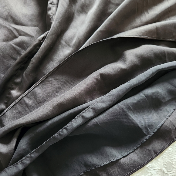 FOREVER 21, Black Satin one shoulder dress, Size M - Picture 6 of 6